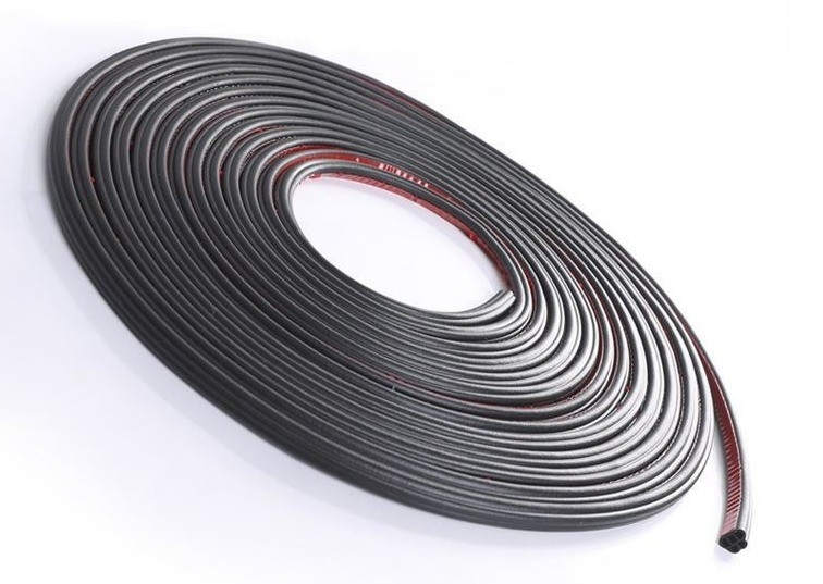 Taille personnalisée D-type EPDM en mousse adhésive porte étanches bandes anti-poussière caoutchouc pour fenêtres portes