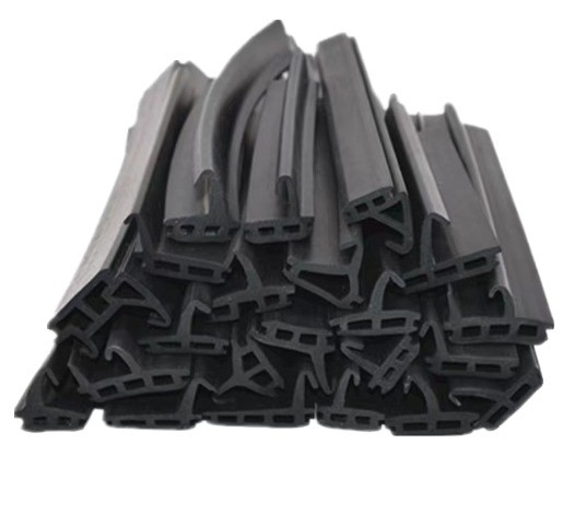 Bandes d'étanchéité de porte en caoutchouc noir pour fenêtre en aluminium résistant à la pression de l'huile