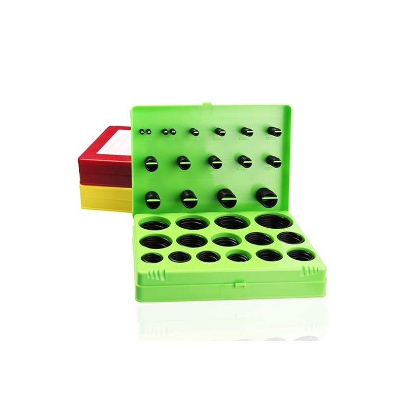 NBR O Ring Valve Rubber Seal Assortment Kit 382 Pcs Anneaux O Noirs Pour la réparation hydraulique