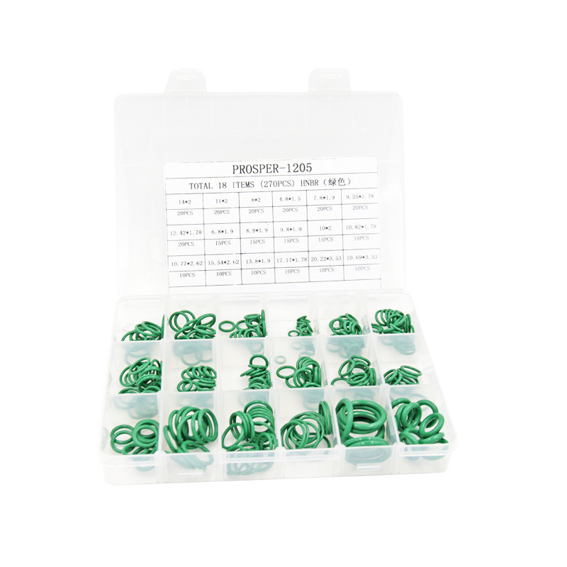 NBR O Ring Valve Rubber Seal Assortment Kit 382 Pcs Anneaux O Noirs Pour la réparation hydraulique
