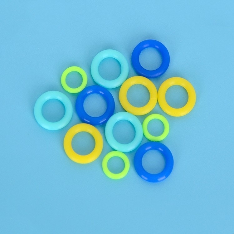 O-Ring en silicone personnalisé certifié REACH en rouge et noir avec joints résistants à la chaleur