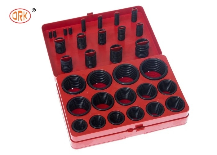Bonne résistance à l'huile Noir NBR 70 Shore A O-Ring Kit Boîte pour cylindre hydraulique de la pelle