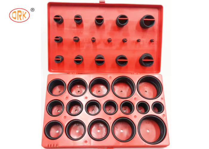 Bonne résistance à l'huile Noir NBR 70 Shore A O-Ring Kit Boîte pour cylindre hydraulique de la pelle