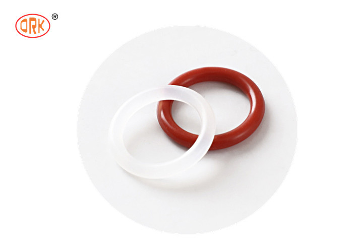 Ruban médical durable rouge transparent silicone une taille d'anneau O pour les applications sans poussière et absorbant les chocs