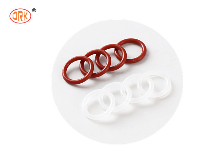 Ruban médical durable rouge transparent silicone une taille d'anneau O pour les applications sans poussière et absorbant les chocs