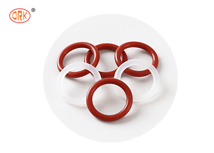 Ruban médical durable rouge transparent silicone une taille d'anneau O pour les applications sans poussière et absorbant les chocs