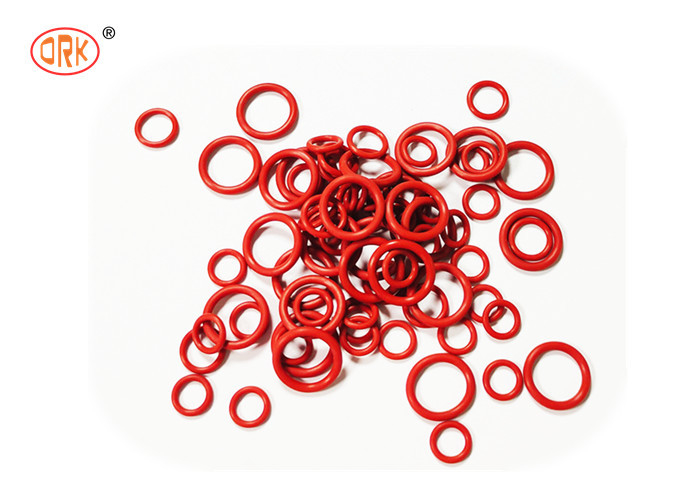 Résistance à haute température rouge AFLAS O Sceau de taille d'anneau en couleurs OEM acceptables pour l'industrie alimentaire